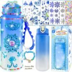 YOFUN Decorate Your Own Frozen Water Bottle for Girls - Frozen Arts & Crafts, Ages 3-8 - Image 2