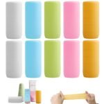 YUBIRD 10 PCS Silicone Bottle Sleeves for Travel Toiletries,Leak-Proof Covers,Cruise Essentials for Women and Men,Travel Must-Haves,Colorful Elastic Sleeves - Image 2
