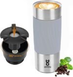 Yawbay Travel Coffee Mug with 360°Lid, Travel Coffee Tumbler 16 oz Leak Proof, Stainless Steel Insulated Travel Mugs for Hot and Cold Spill Proof Leak Proof(Grey) - Image 2