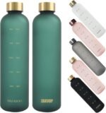 ZAKVOP 32oz Water Bottles with Times to Drink, Motivational Water Bottle with Time Marker, BPA Free Reusable Water Bottle with Hydrating Reminder for Gym Fitness Workout Travel - Image 2