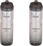 ZEFAL Pack Arctica 75 - Double Pack 750 ml Bicycle Drinking Bottles - Isothermal Bicycle Bottle - Odourless and Waterproof - BPA-Free Sports Bottle - Silver/Black - Image 2