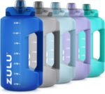 ZULU Goals 64oz Half Gallon Plastic Water Bottle with Straw and Time Marker | Large Reusable Jug with Handle and Leak Proof Lid for All Day Hydration, Gym and Outdoors, Gift Ready, Royal Blue - Image 2