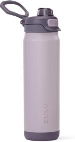 ZULU Powerfill Pro 24oz Stainless Steel Water Bottle with Quick Fill Lid, Triple Walled Vacuum Insulated Metal, Leak Proof Locking Lid, Sip and Chug, Reusable BPA Free, Amethyst - Image 2