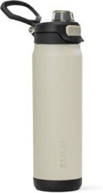 ZULU Powerfill Pro 24oz Stainless Steel Water Bottle with Quick Fill Lid, Triple Walled Vacuum Insulated Metal, Leak Proof Locking Lid, Sip and Chug, Reusable BPA Free, Ash - Image 2