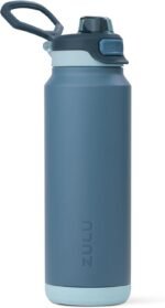 ZULU Powerfill Pro 32oz Stainless Steel Water Bottle with Quick Fill Lid, Triple Walled Vacuum Insulated Metal, Leak Proof Locking Lid, Sip and Chug, Reusable BPA Free, High Tide - Image 2