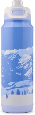 ZULU Powerfill Pro 32oz Stainless Steel Water Bottle with Quick Fill Lid, Triple Walled Vacuum Insulated Metal, Leak Proof Locking Lid, Sip and Chug, Reusable BPA Free, Holiday Drop, Summit - Image 2