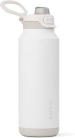 ZULU Powerfill Pro 40oz Stainless Steel Water Bottle with Quick Fill Lid, Triple Walled Vacuum Insulated Metal, Leak Proof Locking Lid, Sip and Chug, Reusable BPA Free, White - Image 2