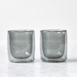 ZWILLING Sorrento 2-pc Double-Wall Tumbler Glass Set - Smoke Grey - Image 2