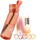 air up® water bottle (22 oz) for school, sports, gym | includes 5 scent pods & straw | flavored bottle in orange – also for kids, boys, girls | no calories, sugar-free and suitable for carbonation - Image 2