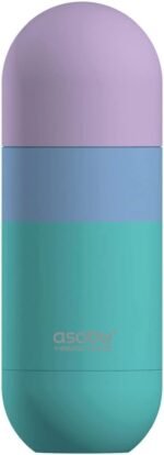 asobu Orb Stainless Steel Double Wall Insulated Travel Water Bottle – Lid Doubles as a Cup 14 Ounce (Teal) - Image 2