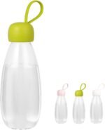 emoi BPA Free Water Bottle, 16oz/480ml Cute Water Bottle with Carrying Strap, Ideal for Kids Boys Girls Students Women Healthy Hydration-Green - Image 2