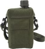 equlup 2L Insulated Water Bottle, Large Capacity Portable Outdoor Water Flask Jug Multi Fuctional Canteen with Carrying Handle for Camping, Backpacking, Hiking (OD Green) - Image 2