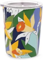 kate spade new york Small Insulated Stainless Steel Tumbler, 12 Ounce Double Wall Travel Coffee Cup with Lid, Paint by Numbers - Image 2