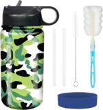 rickyh style Kids Water Bottle with Straw Lid Insulated Stainless Steel Reusable Tumbler Gifts for School, Toddlers, Girls, Boys 14oz - Image 2