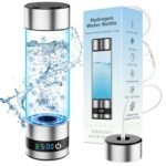 snawowo Glass Hydrogen Water Bottle Generator 16oz/460ml- 2500+PPB Concentration SPE/PEM Technology - Enhanced Vitality Improving Health |Food-grade |LED Display |Type-C Charging for Daily Use or Gift - Image 2