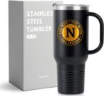 the Man the Myth the Legend, Monogrammed 40oz Tumbler with Handle for Men, Funny Personalized Travel Mug, Unique Birthday Christmas Gifts for Him, N - Image 2