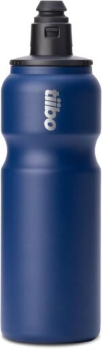 tiibo Vacuum Insulated Stainless Steel Bike Water Bottle, Double Wall, No-Squeeze, Fast Flow Sport Nozzle, Designed for Cycling, Biking, Fitness & Sports, Fits Most Bike Cages (Blue, 17OZ) - Image 2
