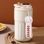 travel mugs for coffee,14 oz Stainless Steel Coffee Mug,Vacuum Insulated Tumbler with temperature display,Coffee Thermos Outdoor,Camping Mug with Leak-Proof Lid,Portable Cups for Keep Hot/Ice - Image 2