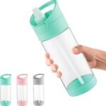 wedrink 12OZ Kids Water Bottle with Straw BPA-Free Tritan Leak-Proof Sports Water Bottle for School (350ml, Green) - Image 2
