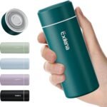 【Upgraded】Exllena Small Insulated Water Bottle 8 oz/250ml– Mini Insulated Water Bottle for Hot & Cold Drinks, Perfect Small Flask for Travel, Purse...(Lake Blue) - Image 2