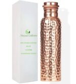 100% Pure Copper Water Bottle For Drinking Water – 34oz Ayurvedic Leak-Proof Copper Bottle | Handmade Hammered Design | BPA-Free, Eco-Friendly, Made in India | - Image 2