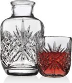 Godinger Bedside Night Carafe - Cup and Bottle to Keep Next To Your Bed for a Handy Midnight Drink, 16oz - Image 3