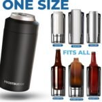 Frost Buddy Universal Can Cooler - Fits All - Stainless Steel Can Cooler for 12 oz & 16 oz Regular or Slim Cans & Bottles - Stainless Steel - Image 4