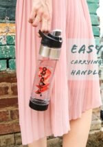 NEW AquaFrut Bottom Loading Fruit Infuser Water Bottle - BPA Free Tritan Plastic - Leak Proof - 24 OZ - Infusion Recipe eBook (Teal) - Image 5