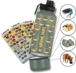 National Parks Stainless Steel Water Bottle with Secret Compartment – Includes All Park Stickers to Track Your Visits (Green) - Image 3