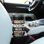 MACKENZIE Personalized Women's Gift Custom MACKENZIE Stainless Steel Insulated Tumbler - Image 4