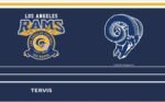 Tervis Traveler NFL Los Angeles Rams - Vintage Triple Insulated Tumbler Travel Cup Keeps Drinks Cold & Hot, 20oz, Stainless Steel - Image 3