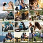 COKTIK 84oz Insulated Water Bottle - Stainless Steel Vacuum Metal, Portable ½ Gallon Large-Capacity Sports Bottle with Straw, Carry Bag and Handle Strap, Ideal for Gym & Hiking（Dark Night) - Image 7