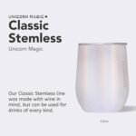 Corkcicle Stemless Wine Tumbler - Keeps Drinks Cold for 6 Hours - Triple-Insulated Stainless Steel - Non-Slip Base - Summer Drinkware Gift - Keeps Drinks Ice Cold - 12 oz - Unicorn Magic - Image 3