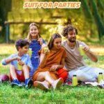 Juice Bottles - 8oz Bottles with Lids, 12 pcs Plastic Juice Containers with Caps Reusable Drink Containers for Juice Milk Coffee Water Smoothie and Other Beverages,Christmas gift - Image 4