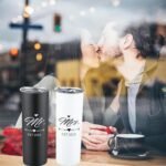 DHQH Mr and Mrs 2025 Tumbler Set, Engagement Wedding Gifts for Couples Wife Husband Bride To Be Newly Engaged 20oz Travel Tumbler Bachelorette Party Gifts - Image 5