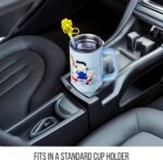Silver Buffalo Peanuts Gang Charlie Brown, Snoopy, Woodstock, Lucy, Sally, Linus, Double Walled Stainless Steel Tumbler with Handle, Straw, and Straw Cap, Fits in Standard Cup Holder, 40 Ounces - Image 5
