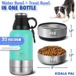 32oz Portable Dog Water Bottle w/Dog Bowls, Dog Travel Water Bottle + Travel Dog Bowls, Dog Water Bowl Dispenser, Dog Travel Bowl, Travel Accessories for Dogs (Mineral Water, 32 OZ) - Image 3