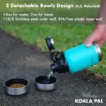 32oz Portable Dog Water Bottle w/Dog Bowls, Dog Travel Water Bottle + Travel Dog Bowls, Dog Water Bowl Dispenser, Dog Travel Bowl, Travel Accessories for Dogs (Mineral Water, 32 OZ) - Image 4