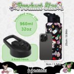 Tokidoki Unicorno Bottle 32oz Insulated Stainless Steel Water Bottle Reusable Vacuum Insulated Water Bottle Tumbler with Leak Proof Flip Bottle for Travel Office Gym (denim daze) - Image 3