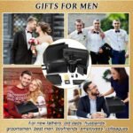 Mimorou 13 Pcs Birthday Gifts for Men Thank You Gift Basket 12 oz Stainless Steel Tumbler Leather Toiletry Bag for Him Valentine's Day Present for Dad, Boyfriend, Husband, Brother - Image 4