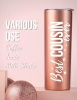 Onebttl Cousin Gifts for Women - 20oz Insulated Stainless Steel Tumbler with Lid for Cousin - Birthday or Christmas - Image 4