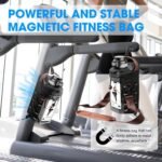 Nodfens Magnetic Gym Bag for Men and Women, Upgraded Small Gym Bag with Hook and Clear Design Phone Bag, Magnetic Water Bottle Holder with Adjustable Strap - Image 4