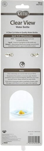 Kaytee Small Animal Clear Water Bottle, 16 Ounces Per Bottle (2 Pack) - Image 3