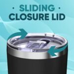 Custom Groom Groomsmen Engraved Insulated Stainless Steel Tumbler with Lid 20 oz. Travel Mug Cup Personalized Groomsman Gift for Bachelor Party (Black) - Image 5