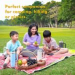 40oz Insulated Stainless Steel Travel Tumbler with Handgrip for Coffee, Tea, Smoothies - Water Bottle Cup with Handle and Straw Lid - Leakproof and Reusable Mug (Sand Dune) - Image 4