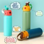 18 OZ Water Bottle for Kids, Stainless Steel Double Insulated Sports Water Bottle, Leak Proof Straw Cup for School, Gifts and Travel, BPA Free (Dark Blue) - Image 6