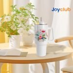 Joyclub 8 Pack 40 OZ Sublimation Tumblers with Handle Blank Insulated Large Tumbler Bulk, Coffee Travel Cups Stainless Steel Travel Mug for Diy Craft Heat Press Print - Image 3