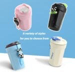 15 oz reusable coffee cup, double-walled vacuum-insulated stainless steel tumbler, portable travel water bottle. - Image 3