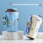 15 oz reusable coffee cup, double-walled vacuum-insulated stainless steel tumbler, portable travel water bottle. - Image 4