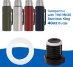 Replacement Silicone Gaskets Compatible with THERMOS Stainless King Vacuum-Insulated Bottle, 40 Ounce, 4-Pack Food Grade Leak-Proof Seals - Image 3